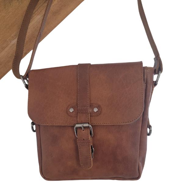 Sacoche Bandoulière Cuir Modèle Héritage (Brun)