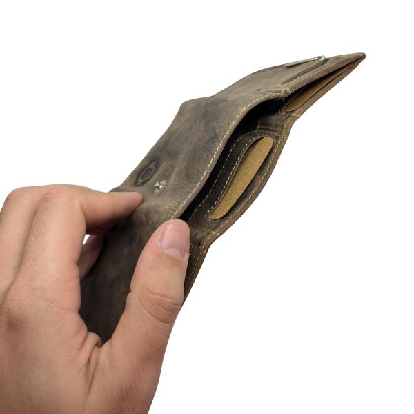 Porte carte en cuir véritable Modèle Pekin (Vintage)