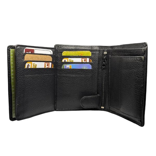 Portefeuille Cuir Modèle Vienne (Noir)
