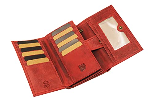 Portefeuille Femme Cuir Modele Angel (Rouge)