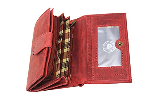 Portefeuille Femme Cuir Modele Angel (Rouge)