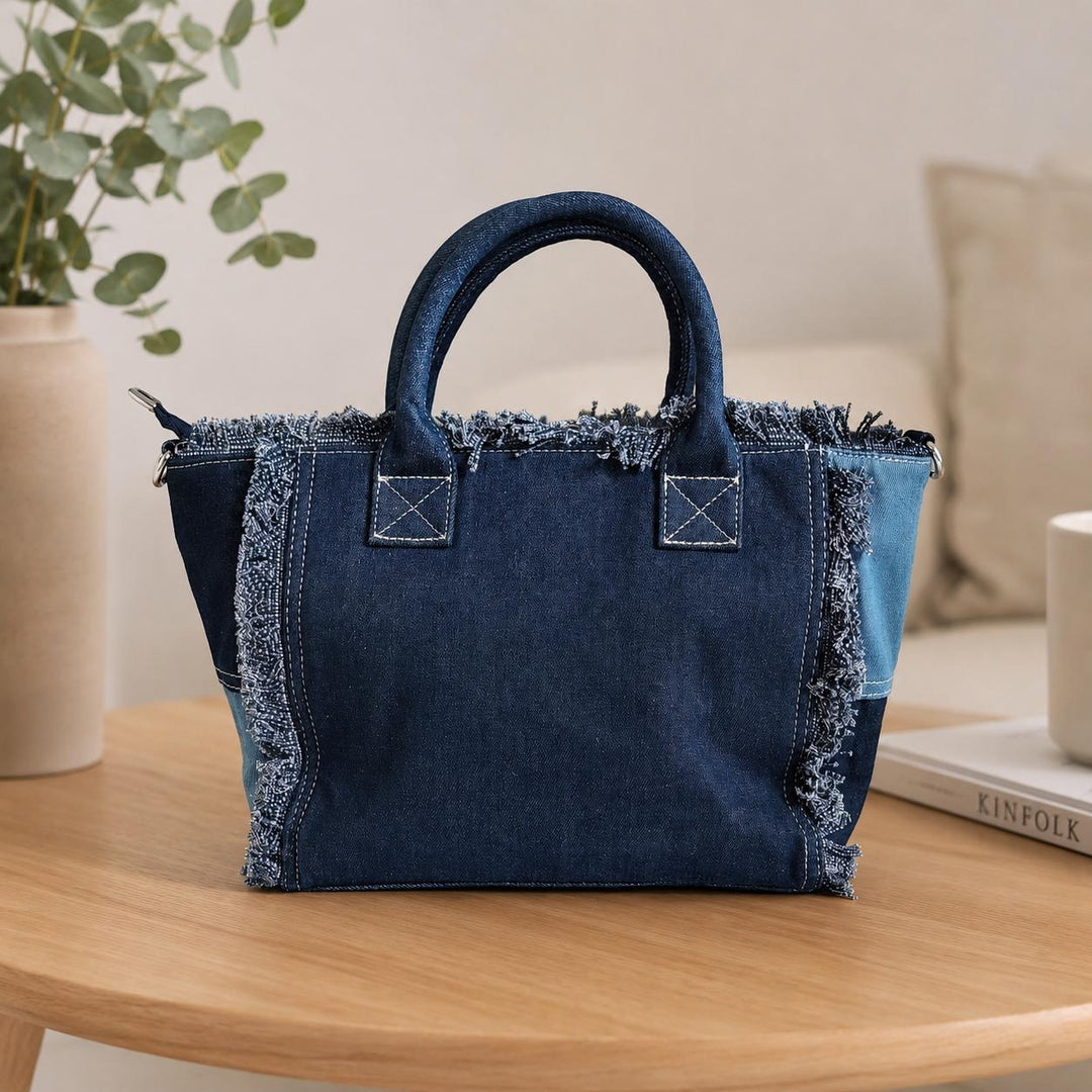 Sac à main femme Summer avec poigné et bandoulière style Jeans Modèle Summer