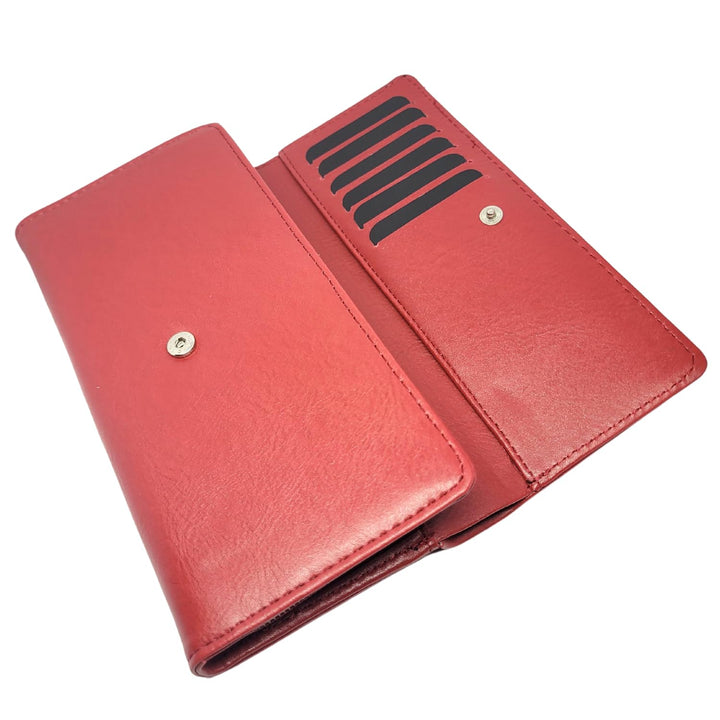 Grand porte monnaie euro (Rouge)