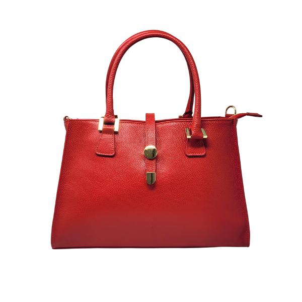 Grand Sac à Main Femme en Cuir d'Italie avec 2 Compartiments Modèle Florilege