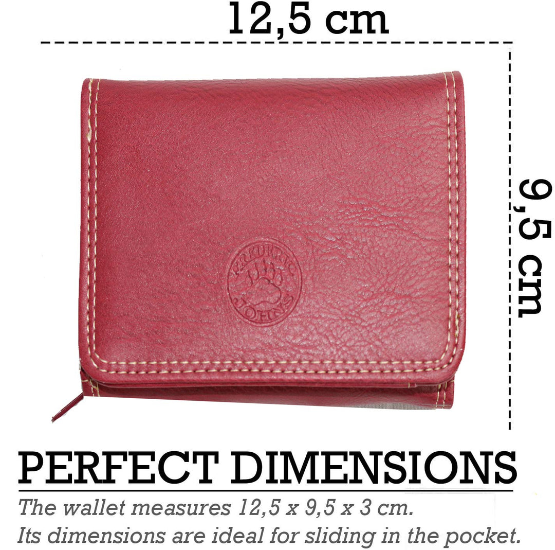 Petit porte monnaie euro (Rouge)