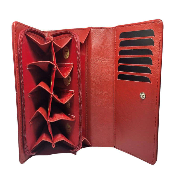 Grand porte monnaie euro (Rouge)
