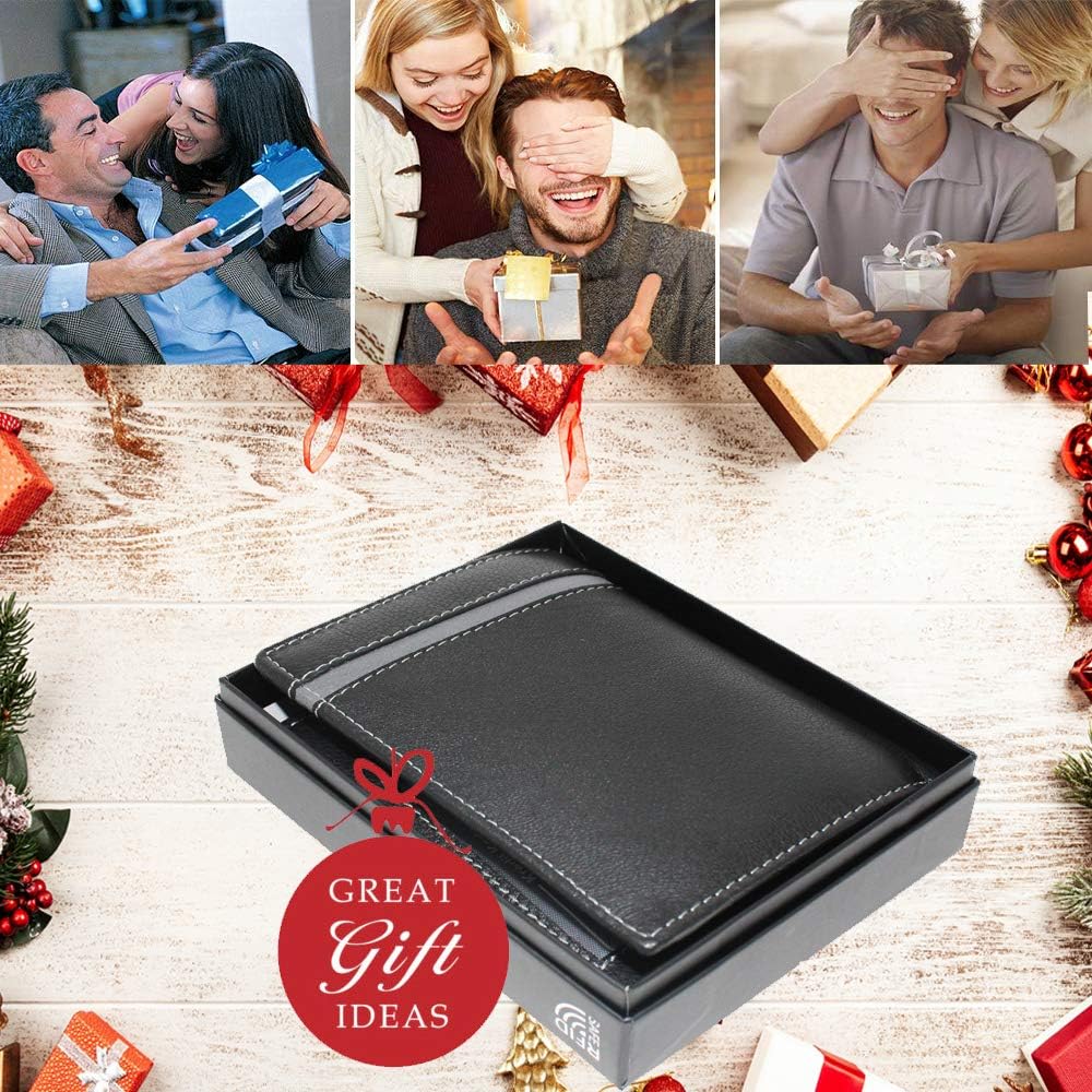 Portefeuille gold bande grise