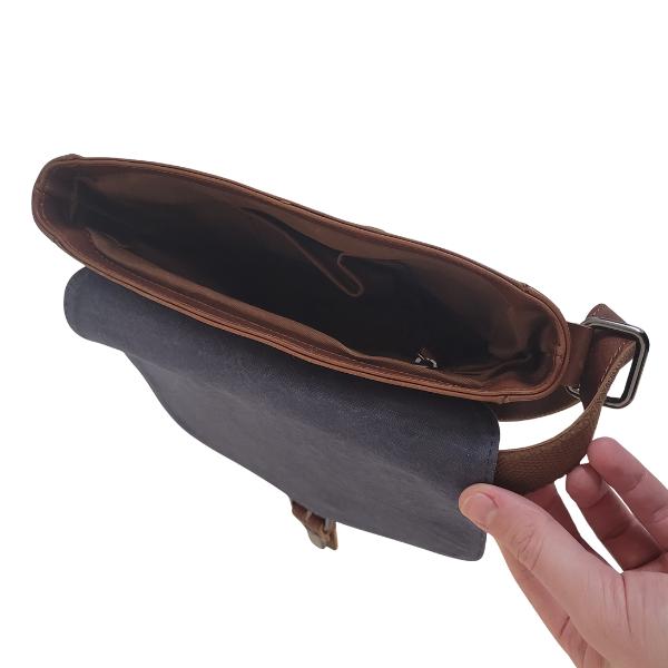 Sacoche Bandoulière Cuir Modèle Héritage (Brun)