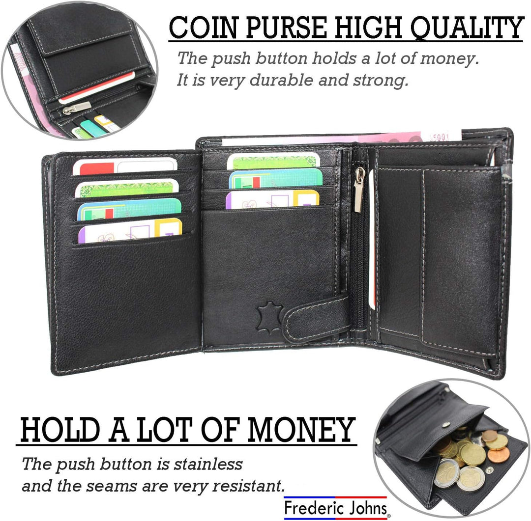 Portefeuille gold bande grise