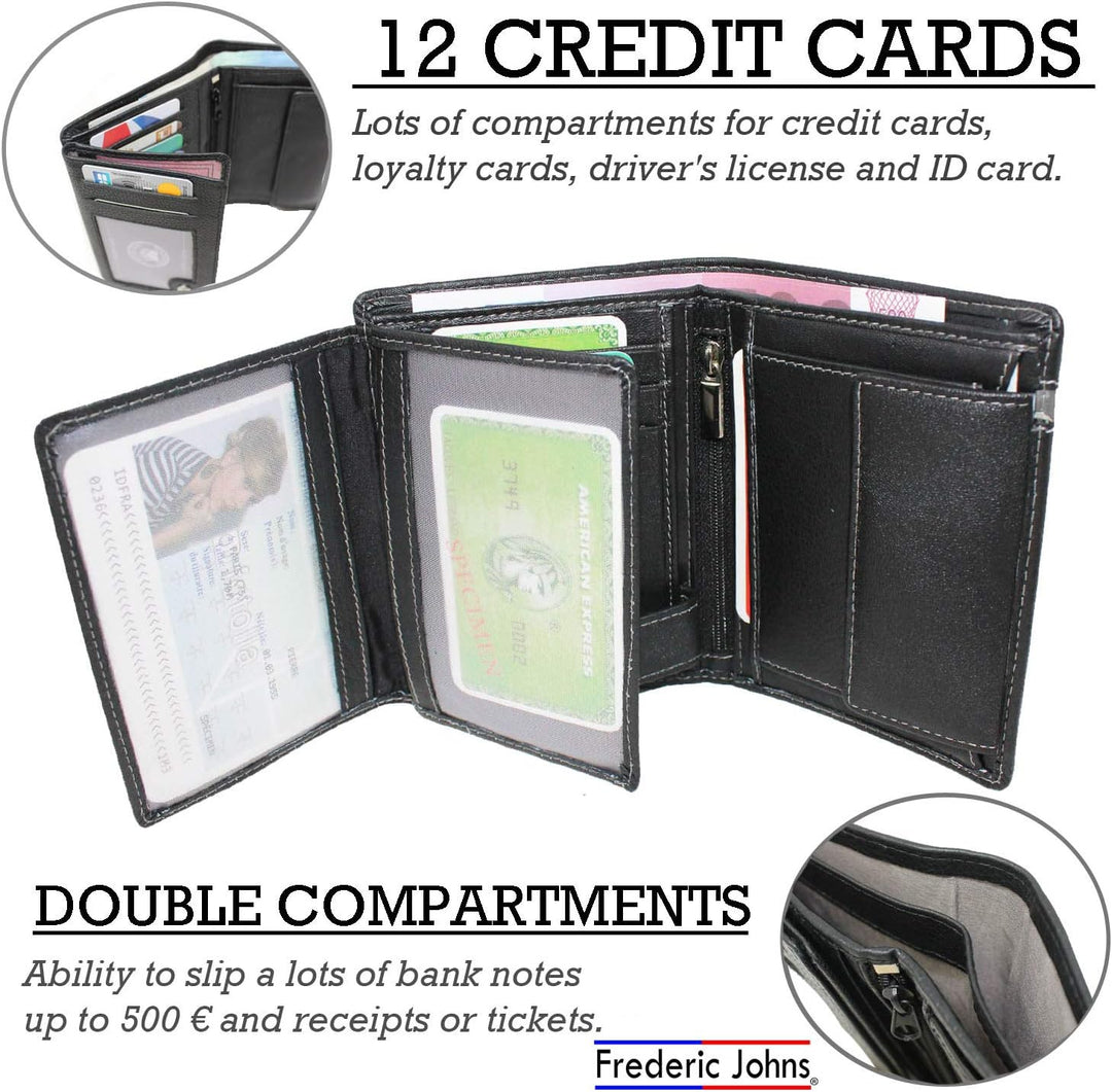 Portefeuille gold bande grise