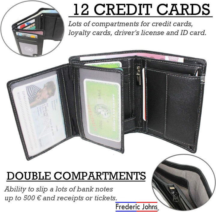 Portefeuille gold bande grise