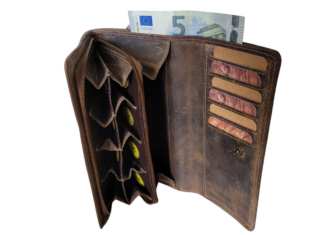 Grand Porte-Monnaie euro cuir (Vintage)