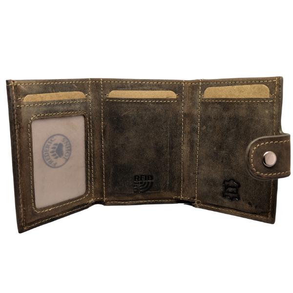 Porte carte en cuir véritable Modèle Pekin (Noir)