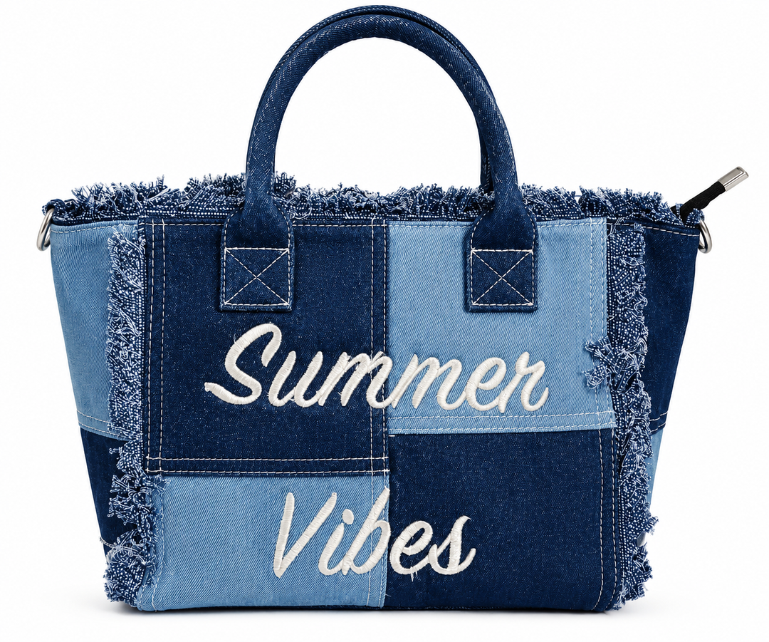 Sac à main femme Summer avec poigné et bandoulière style Jeans Modèle Summer