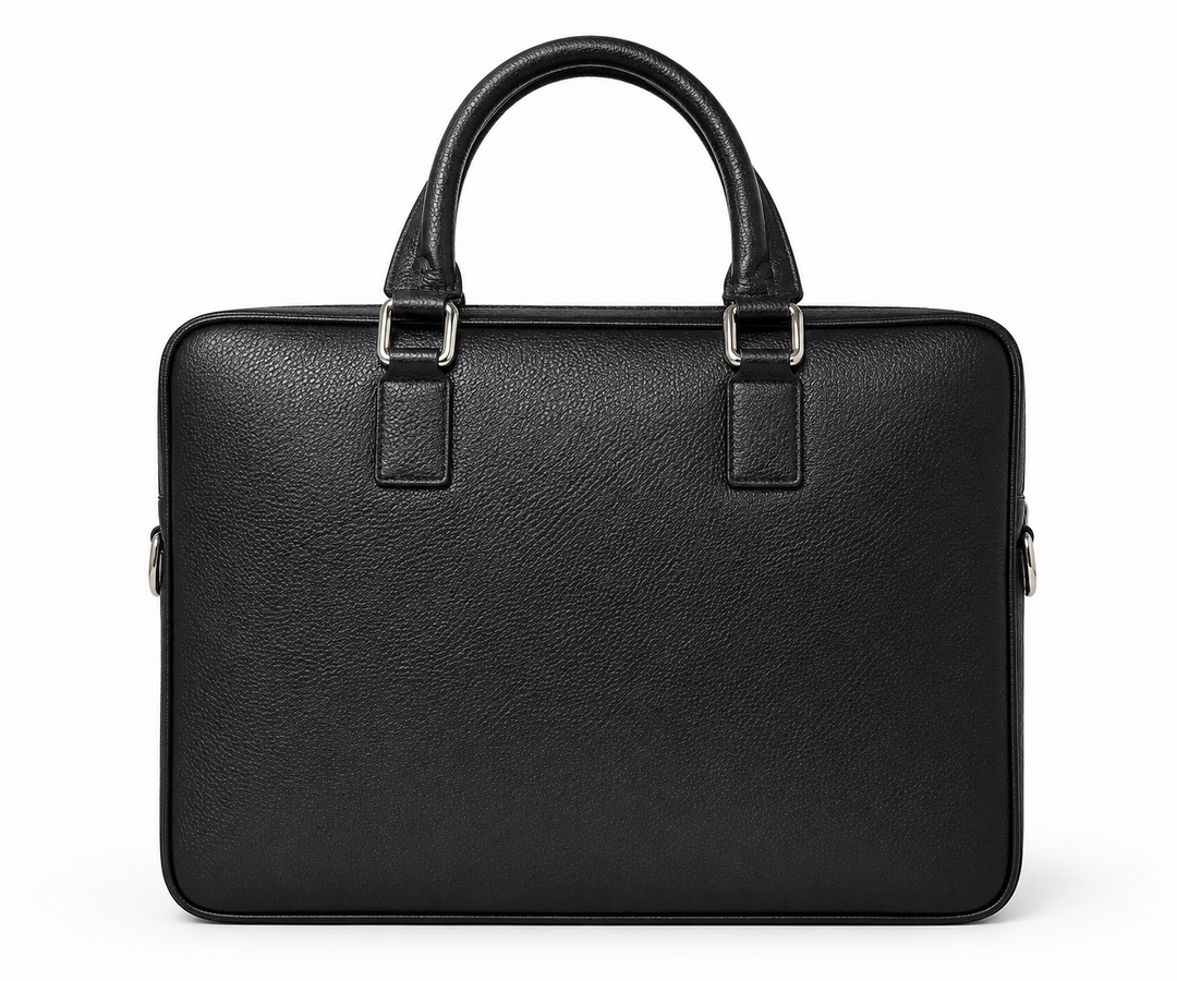 Porte document en cuir véritable, convient pour le travail, le transport d'un PC de 14 pouces et plus. Modèle Timo