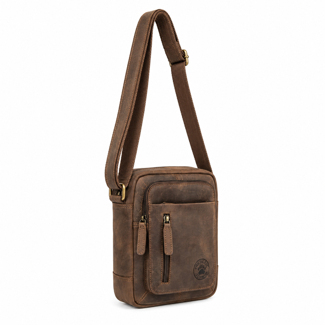 Sacoche Homme Cuir Modèle King (Brun)