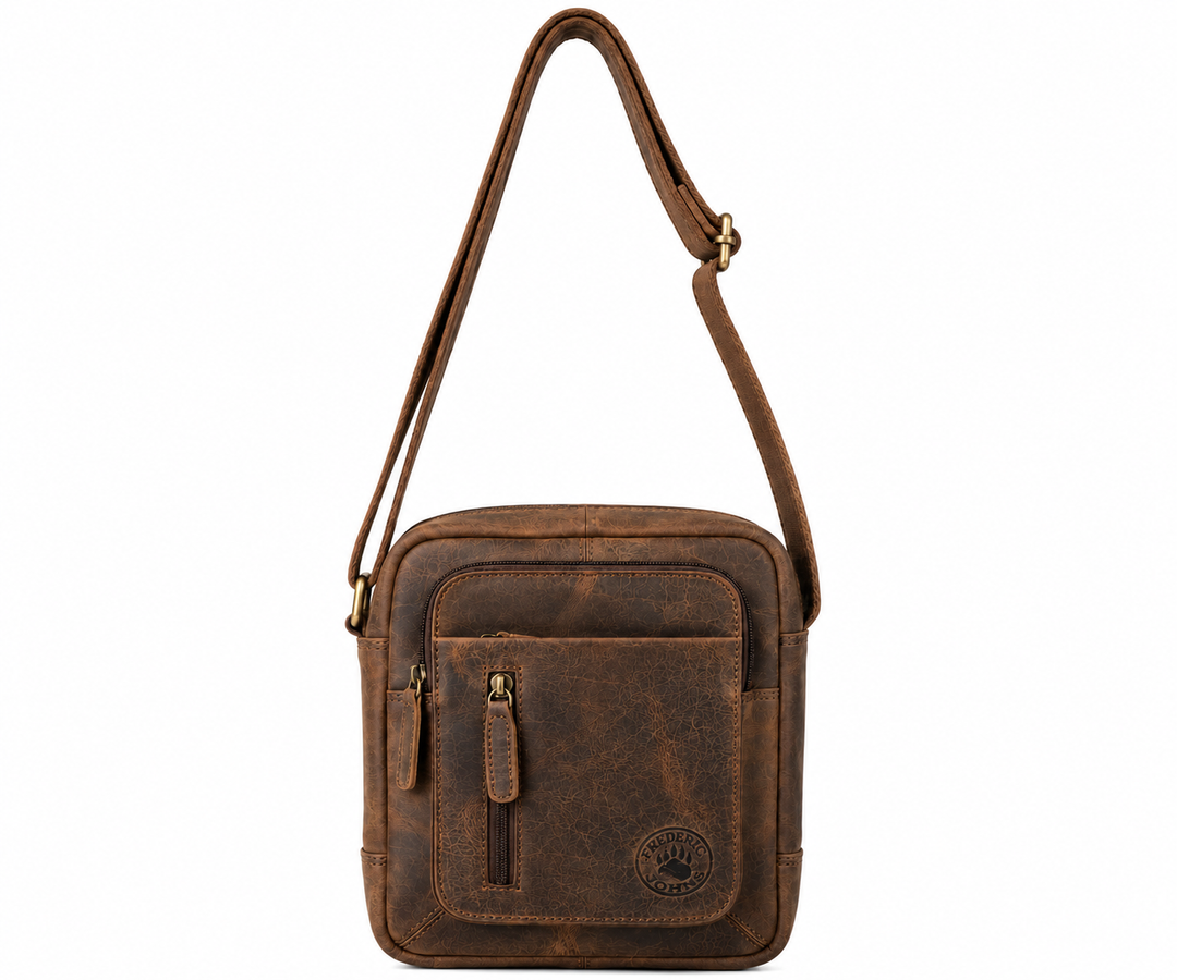 Sacoche Homme Cuir Modèle King (Brun)