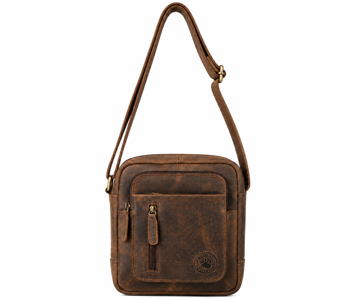 Sacoche Homme Cuir Modèle King (Brun)
