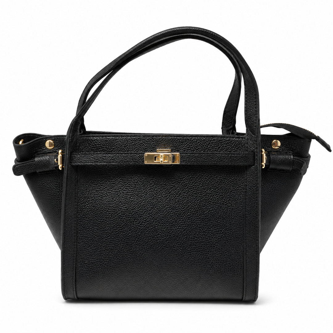 Sac à main femme en cuir italien avec un grand compartiment Modèle Ibiscus