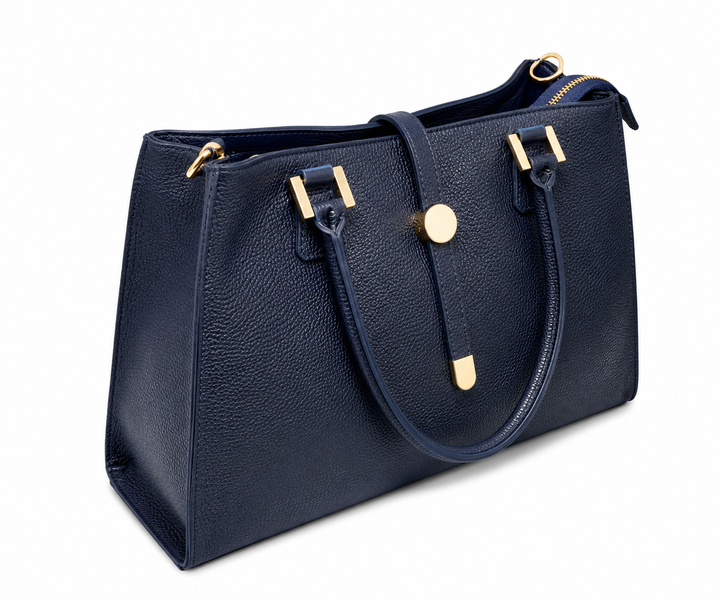 Grand Sac à Main Femme en Cuir d'Italie avec 2 Compartiments Modèle Florilege