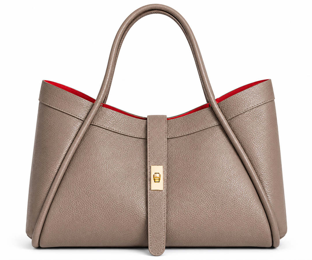 Grand sac à main en cuir d'Italie modèle Rosélia