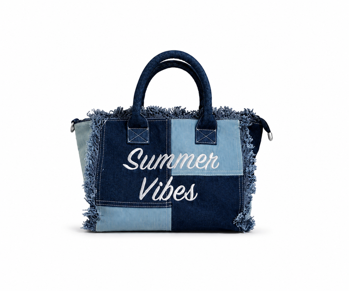Sac à main femme Summer avec poigné et bandoulière style Jeans Modèle Summer