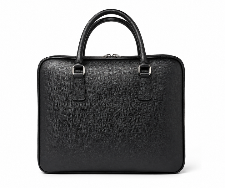 Porte-document en cuir véritable d'Italie pour homme sacoche pour ordinateur 14 pouces ou documents de travail. Modèle Luidgi