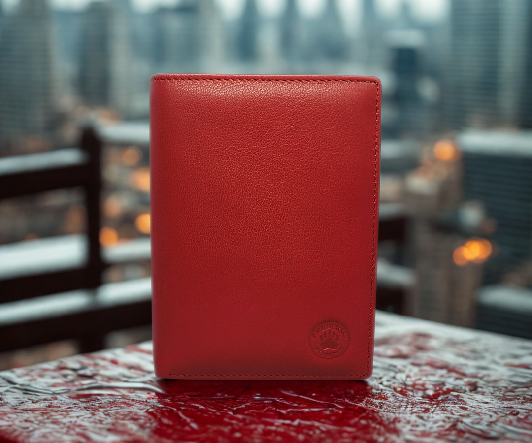 Grand Portefeuille Homme Modèle Denver (Rouge)