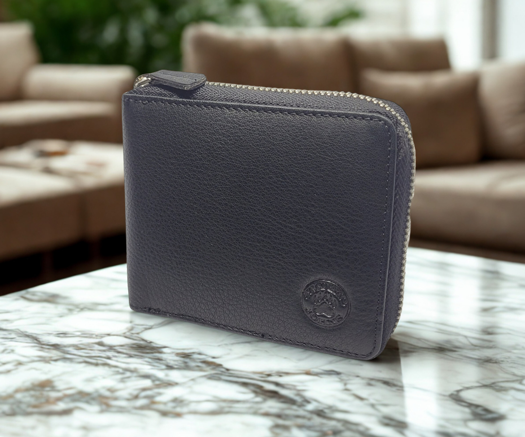 Portefeuille Zippé Modèle New York (Noir)