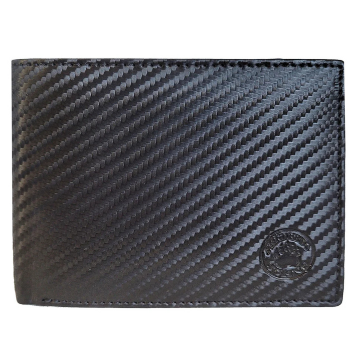 Portefeuille Carbone véritable Modèle Venise (Noir)