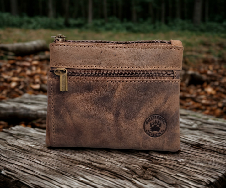 Porte-Monnaie carré en Cuir Modèle Aspen (Vintage)
