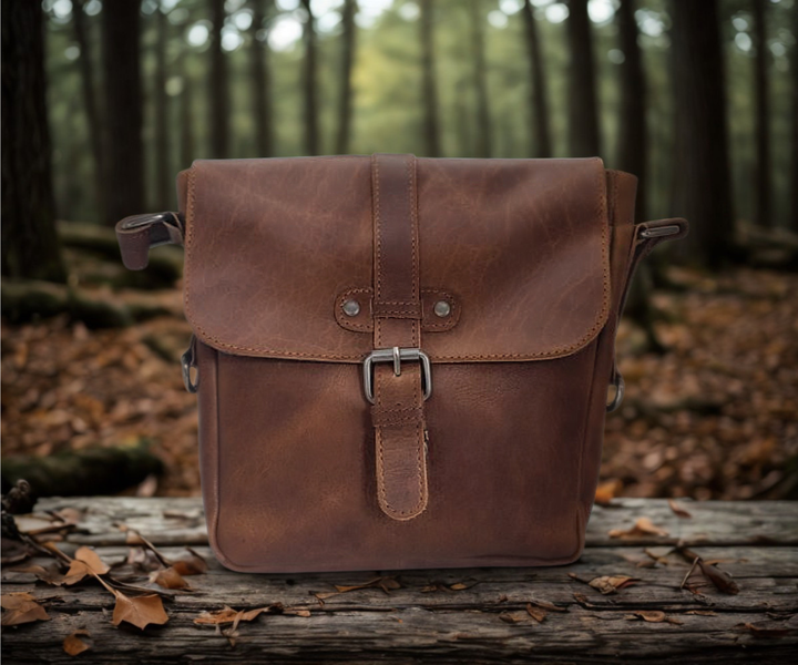 Sacoche Bandoulière Cuir Modèle Héritage (Brun)