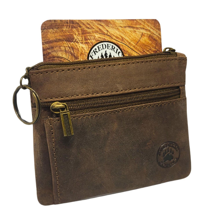 Porte-Monnaie carré en Cuir Modèle Aspen (Vintage)