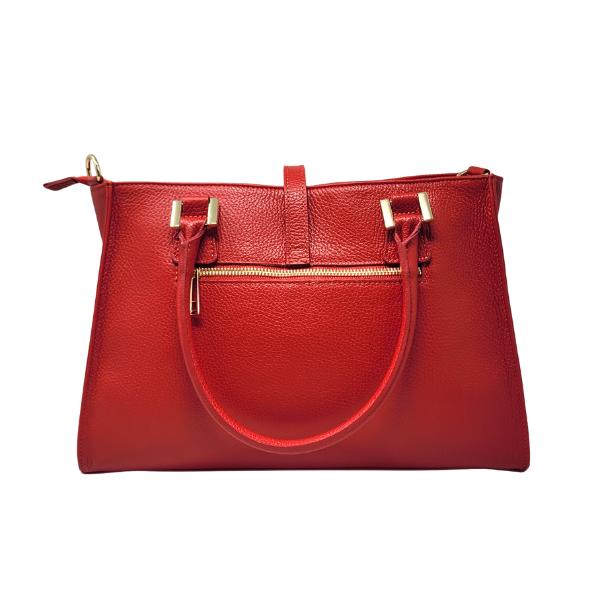 Grand Sac à Main Femme en Cuir d'Italie avec 2 Compartiments Modèle Florilege