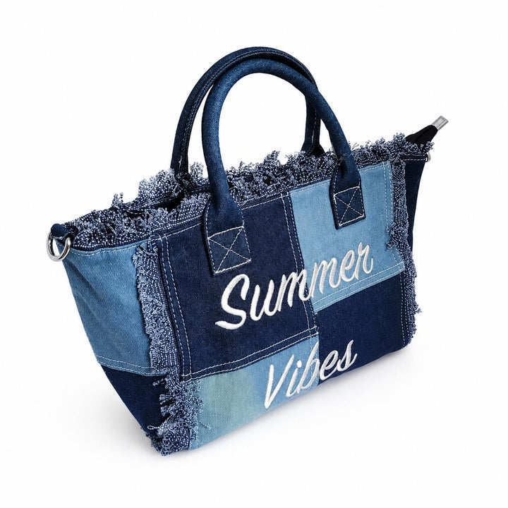 Sac à main femme Summer avec poigné et bandoulière style Jeans Modèle Summer