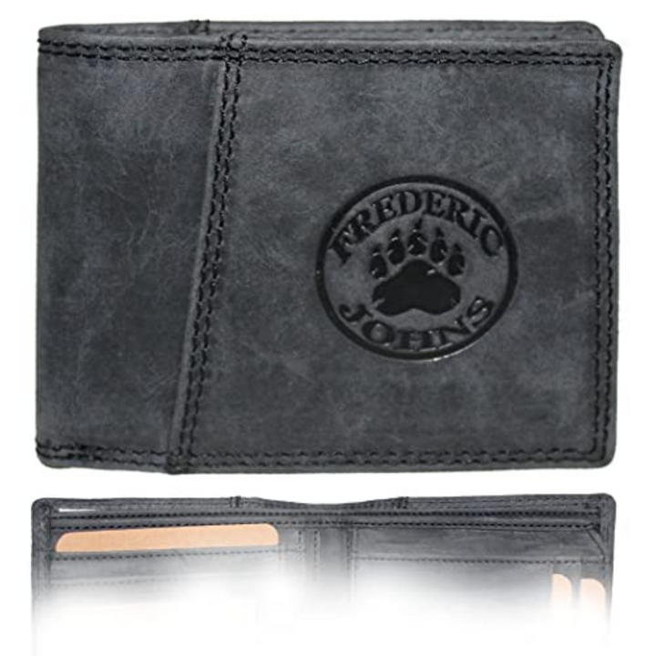 Portefeuille Homme Cuir Modèle Boston (Noir)