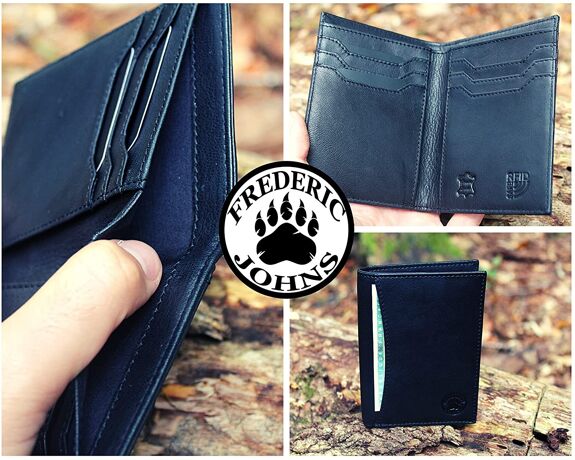 Porte Carte Cuir Modèle Power (Noir)