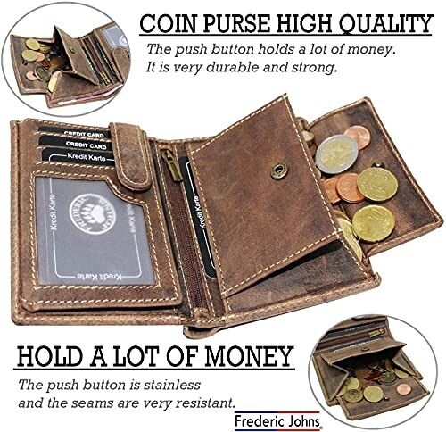 Portefeuille Homme Cuir Modèle Stone (tête de mort)
