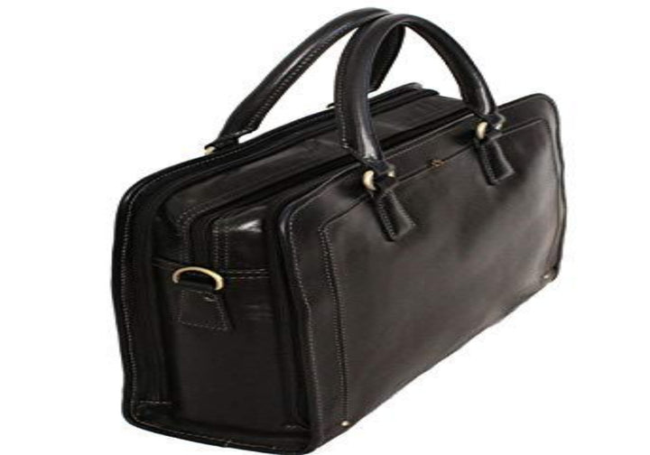 "Sac en cuir Format A4" (Noir)