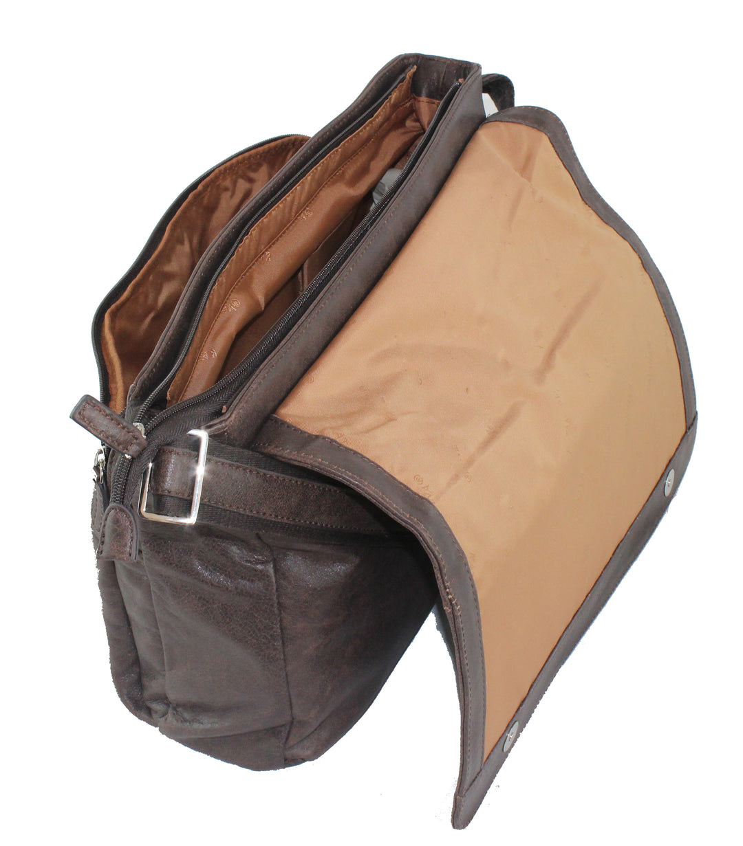 "Sac homme" cuir de buffle (Marron)